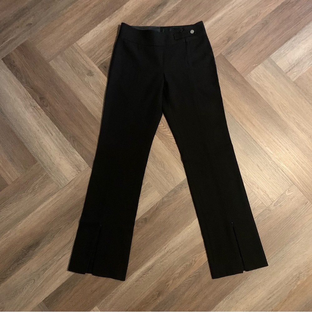 4 | Valentino Wool Low-Rise Trouser Slit Pant | Office Evening Formal
